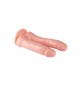Çift Uçlu Ten Rengi Realistik Çatal Dildo