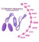 Double Vibrating Eggs Usb Girişli Kegel Egzersiz Vajina Anal Orgazm Topu 